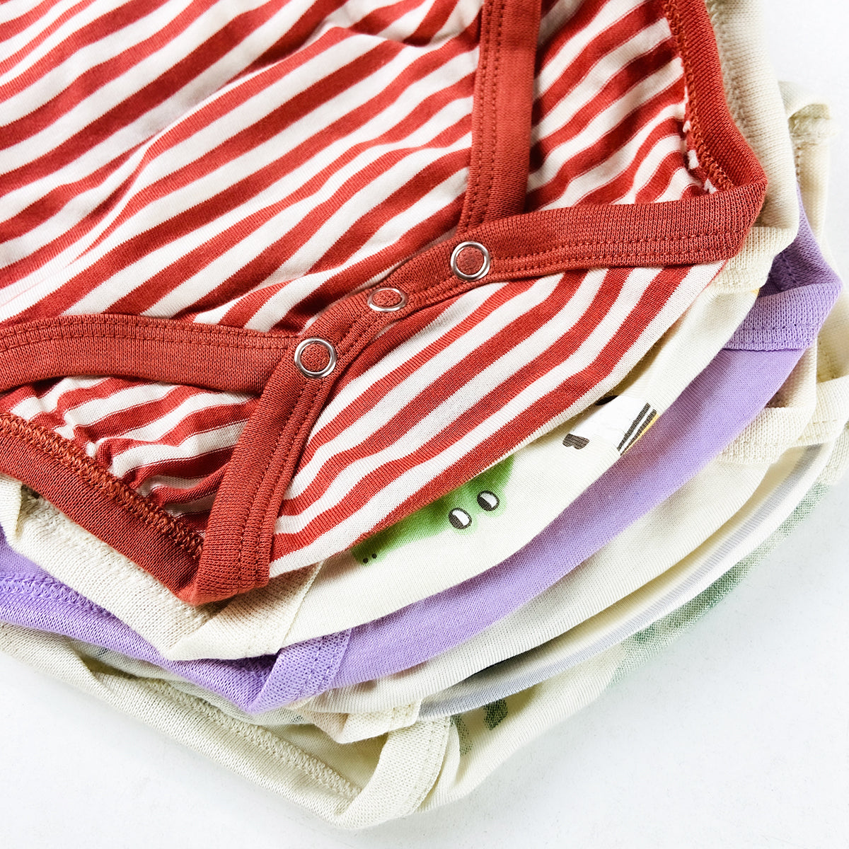 Pack of 5 Baby Short Sleeve Cotton Bodysuits Romper