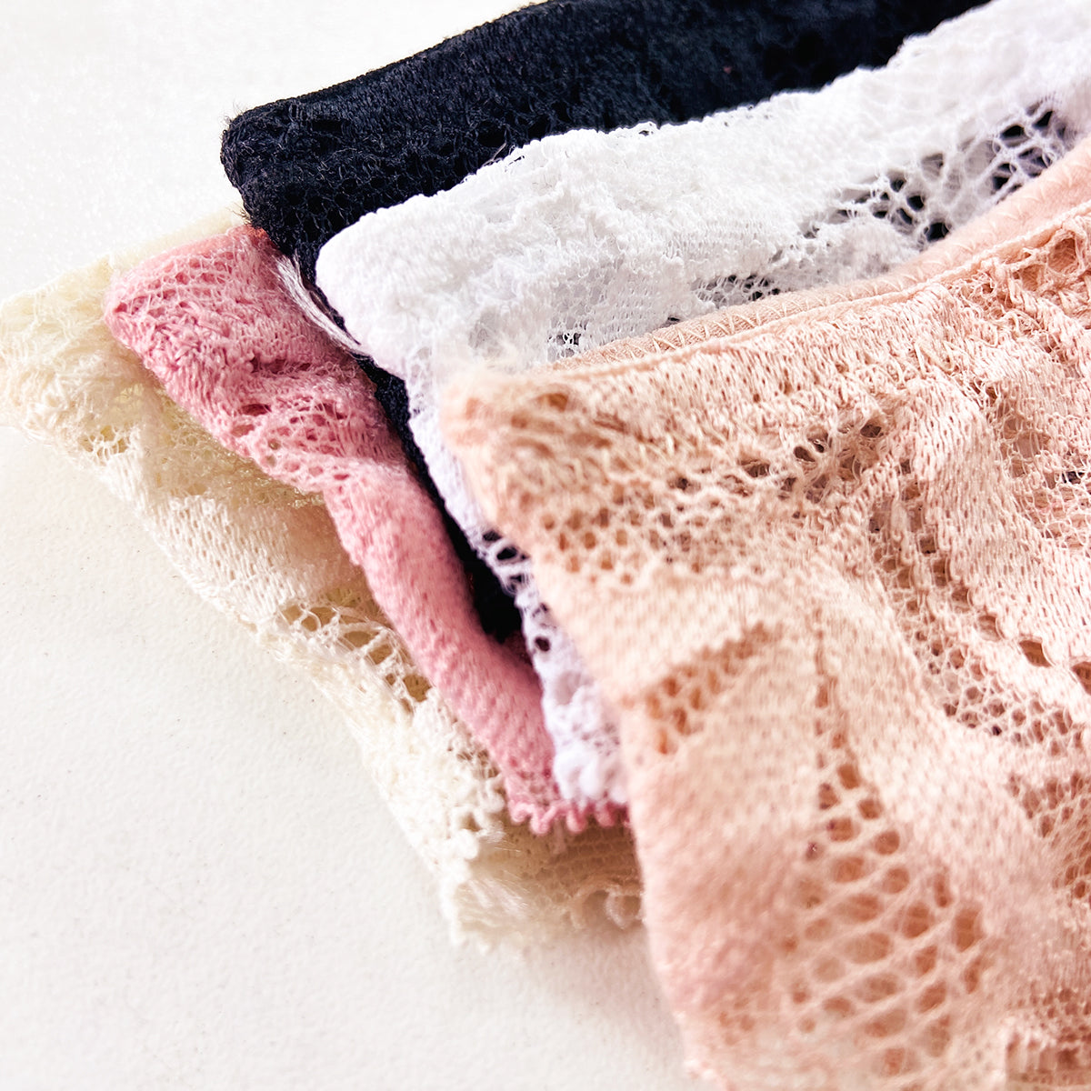 Pack of 3 Womens Soft Stretch Floral Lace Brazilian Brief Panty