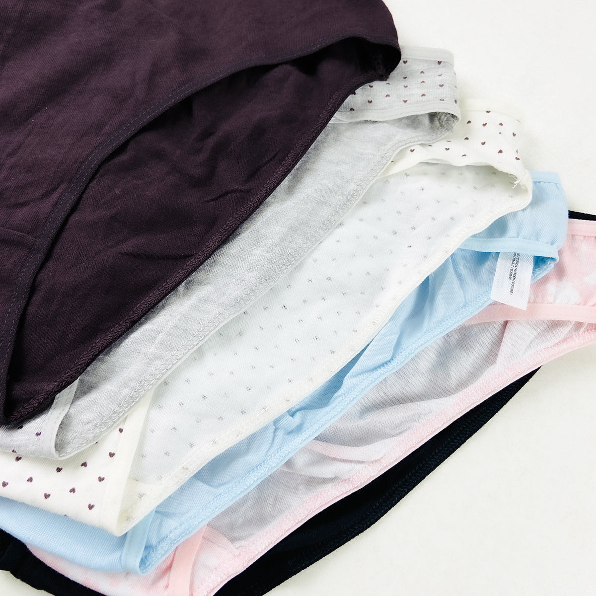 Pack of 5 Ladies Half Back Coverage Cotton Brief Panty