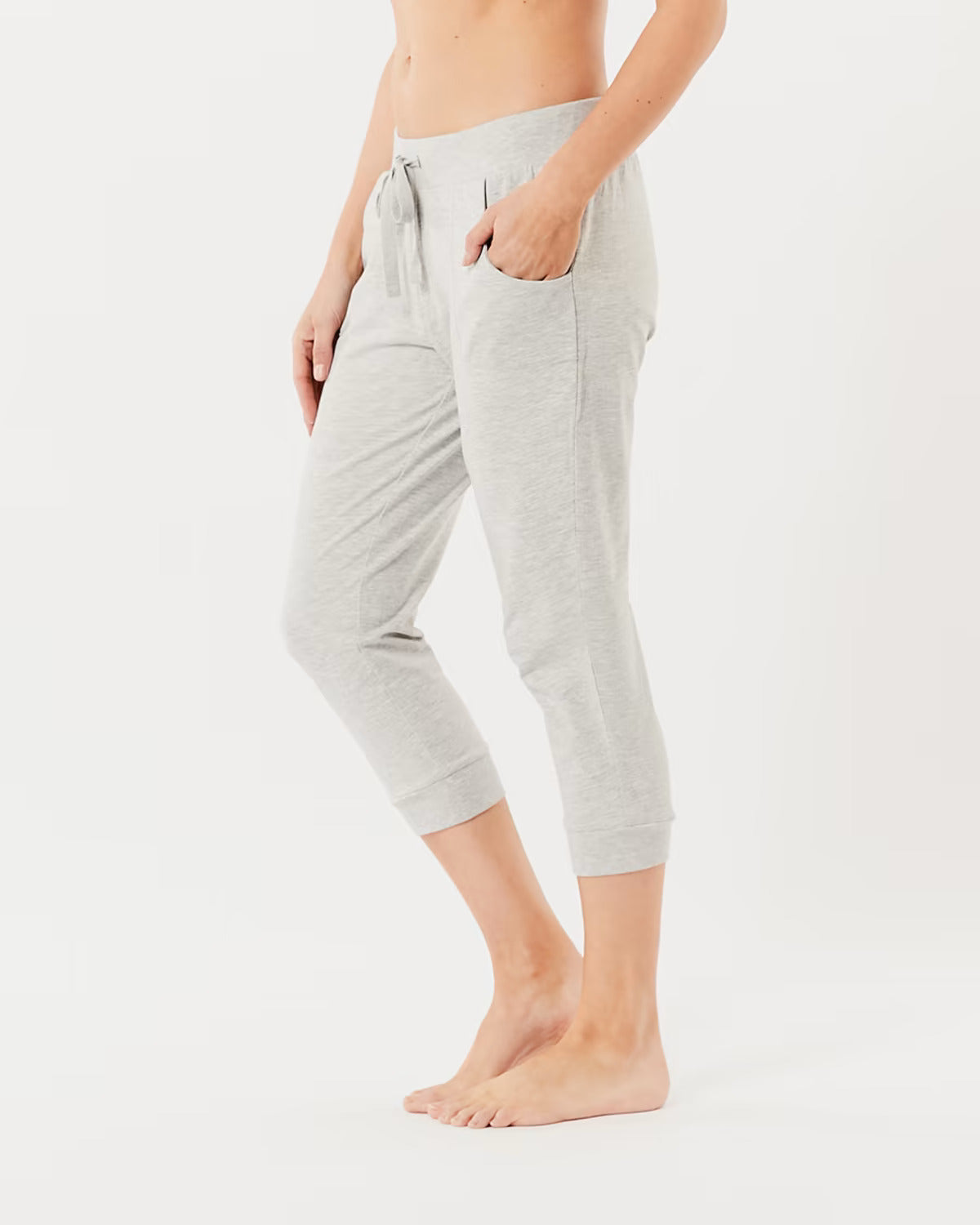 Women's Capri Length Sweatpants Cropped Jogger Pant