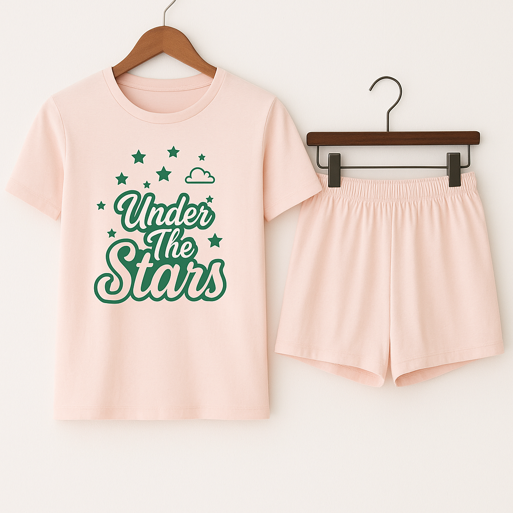 Women 2 Pcs Short Pajama Set