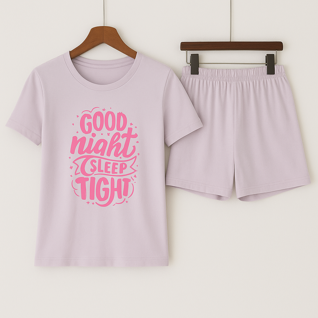 Women 2 Pcs Short Pajama Set