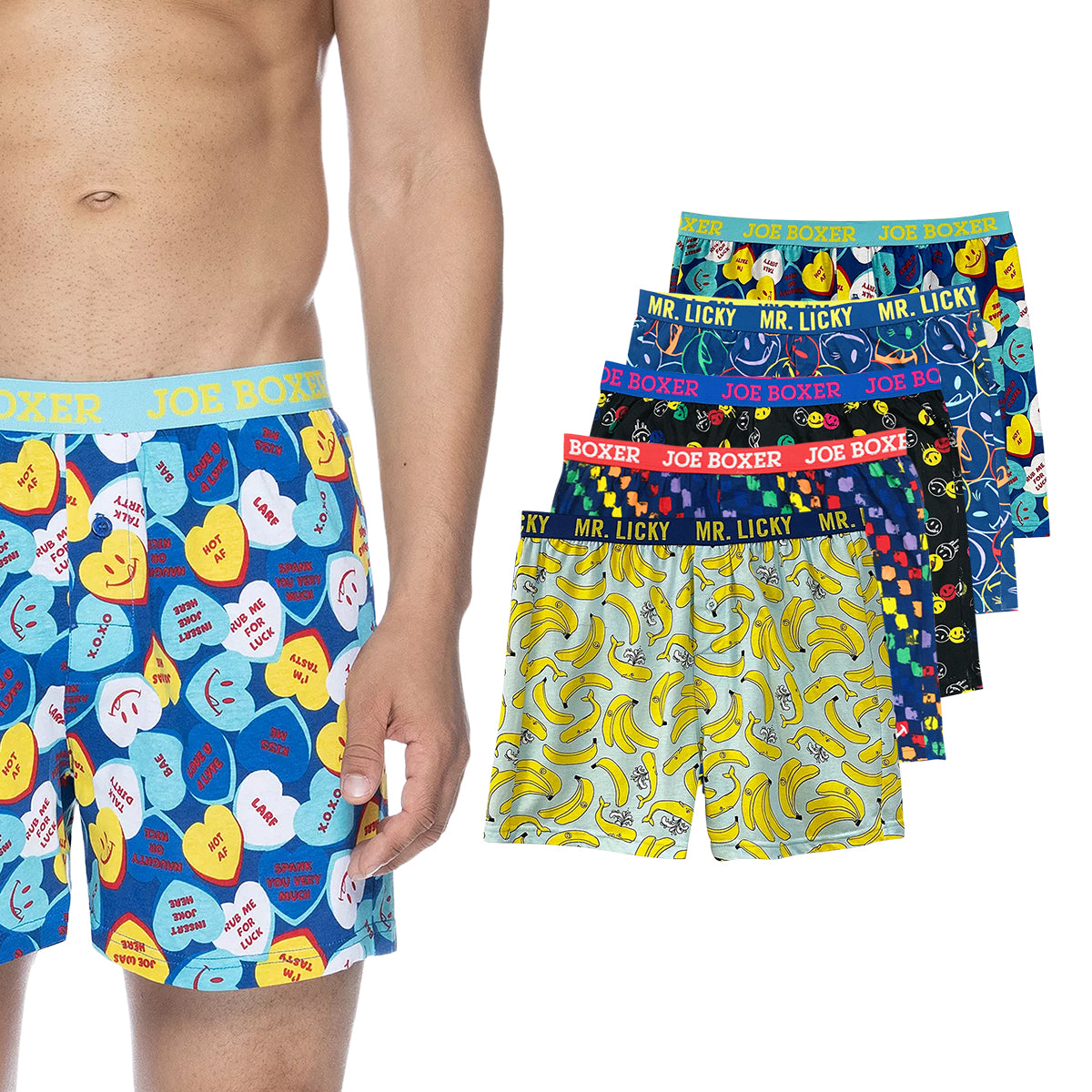 Mens Tag Free Cotton Knit Boxers Short