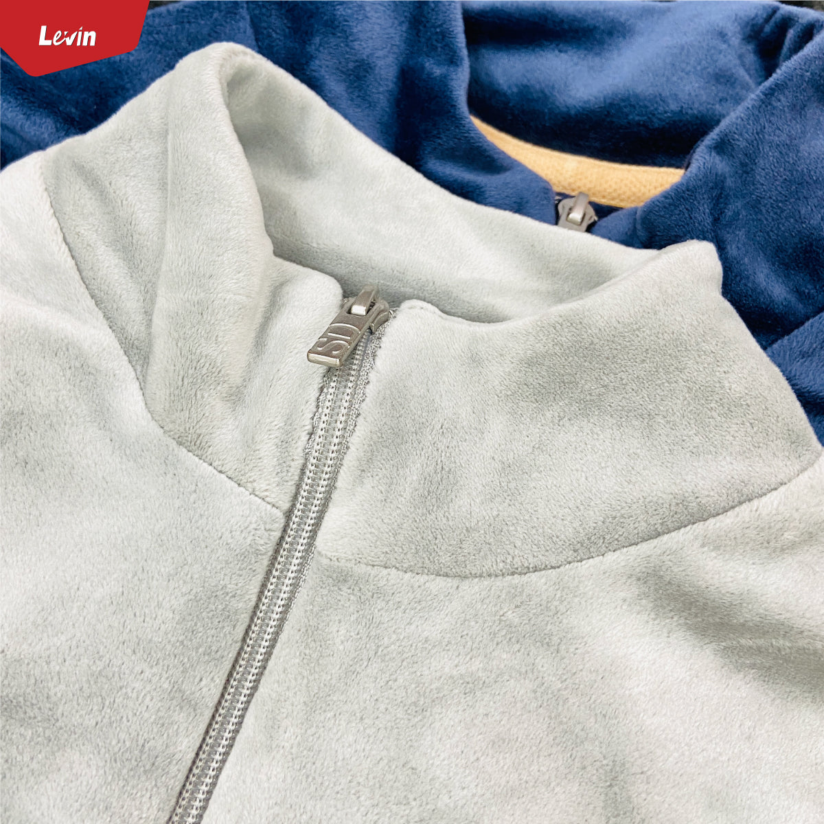 Women's Full Zipper Velvet Jacket