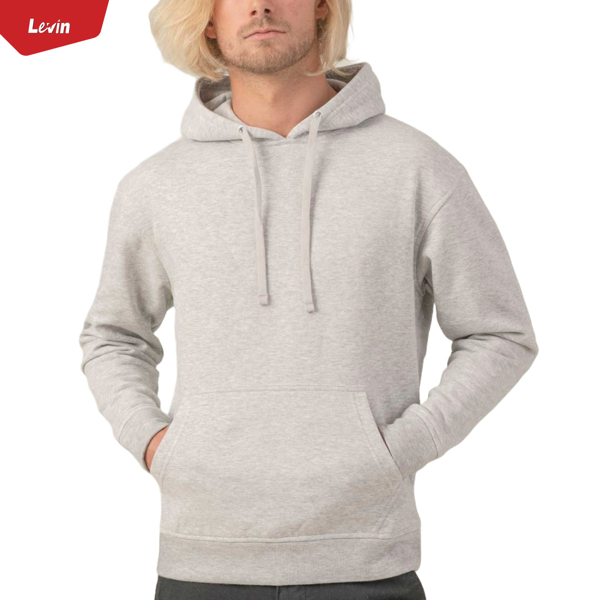 Men’s Long-sleeve Pullover Drawstring Hoodie Sweatshirt
