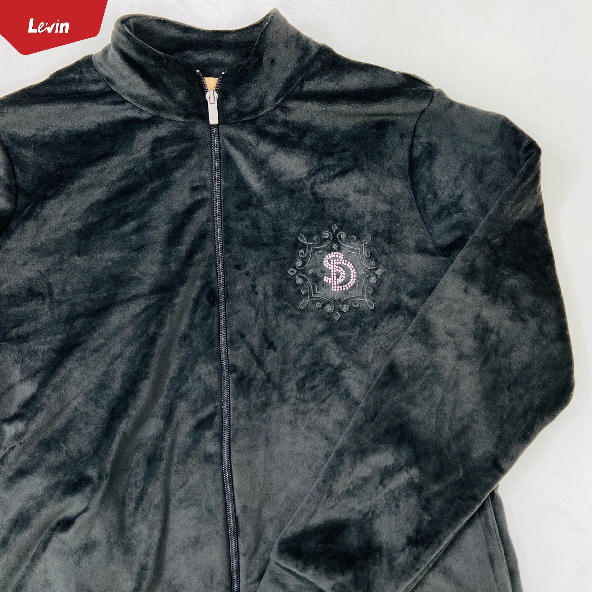 Women's Full Zipper Velvet Jacket