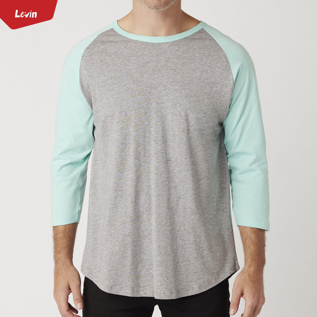 Men's 3/4 Raglan Sleeve Casual T-Shirt