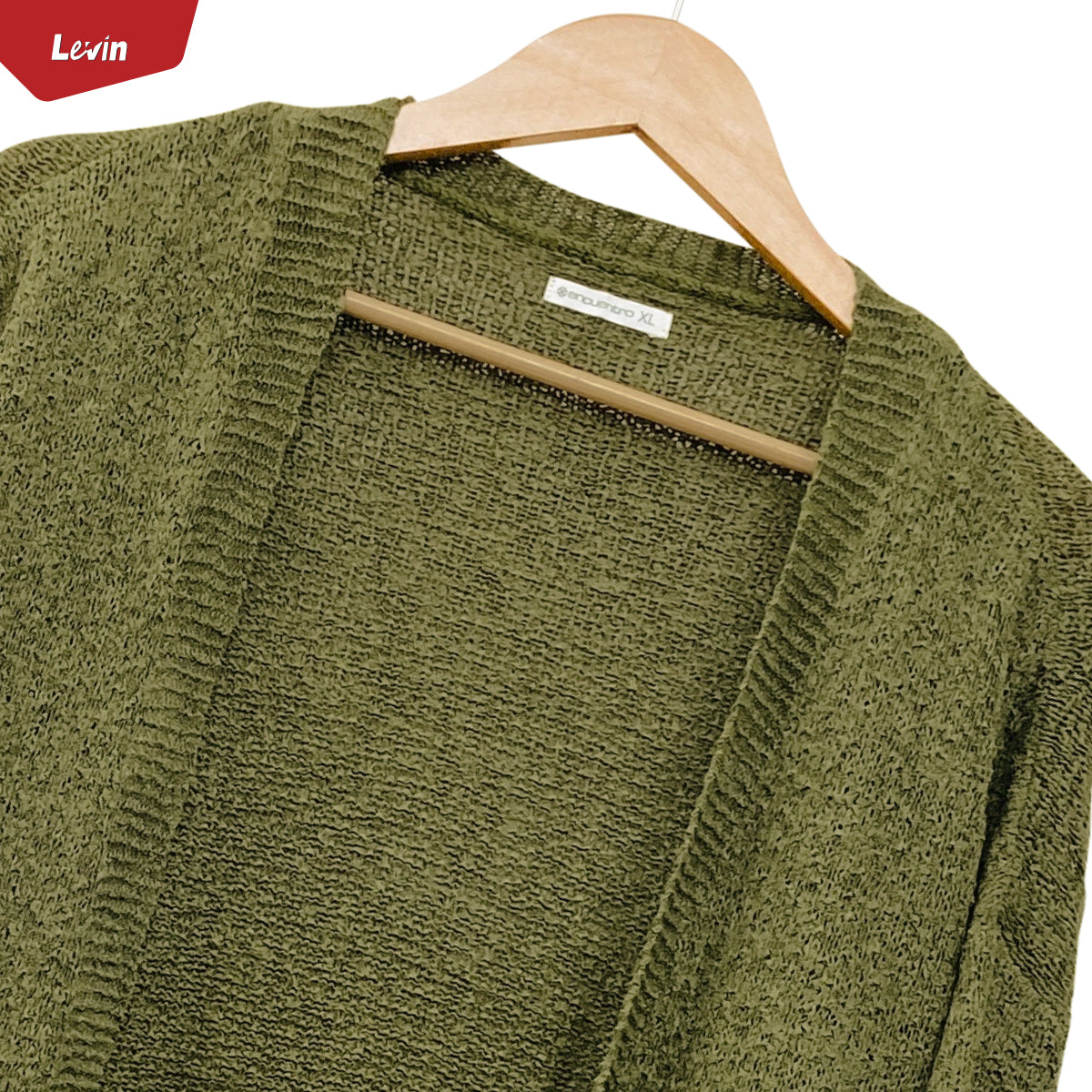 Women's Open Front 3/4 Sleeve Cardigan Sweater