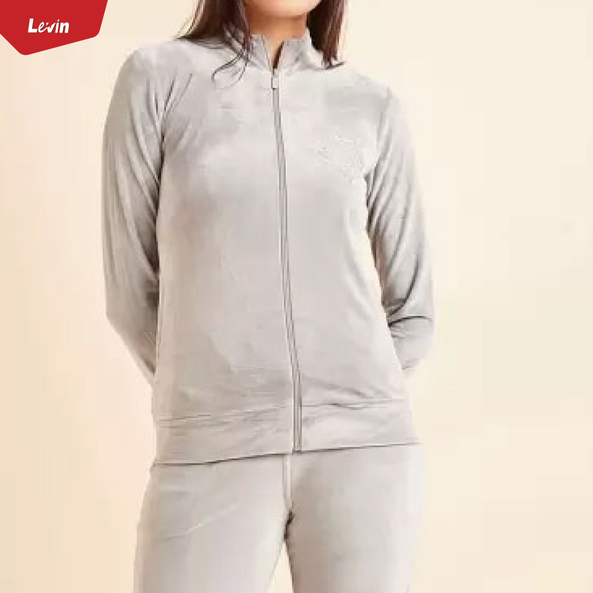 Women's Full Zipper Velvet Jacket