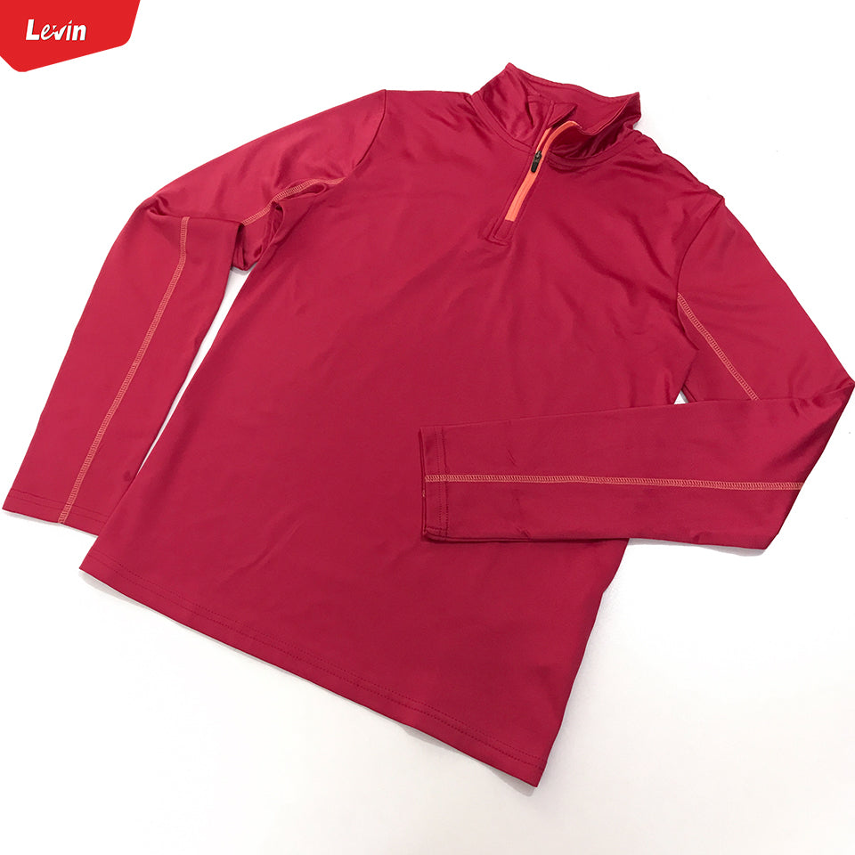 Girls Long Sleeve Zip Pullover Sweatshirt Activewear