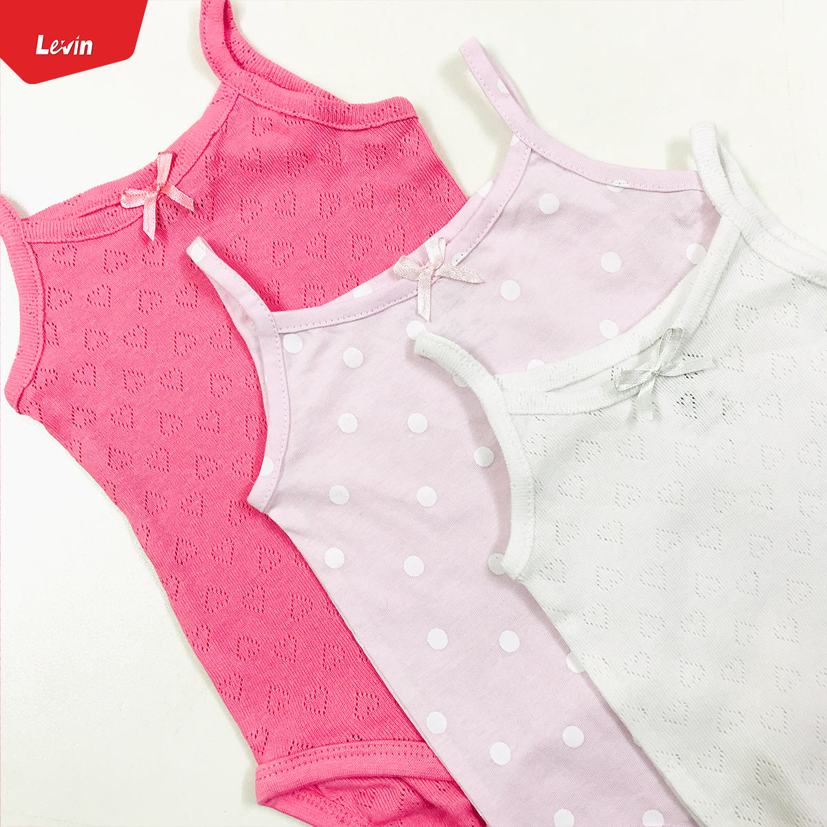 Girls Organic Cotton Sleeveless Camisole Rompers.
