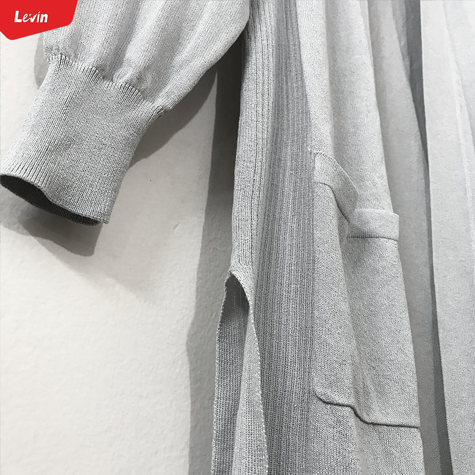 Women's Lightweight Open Front Pocket Long Cardigan Shrug