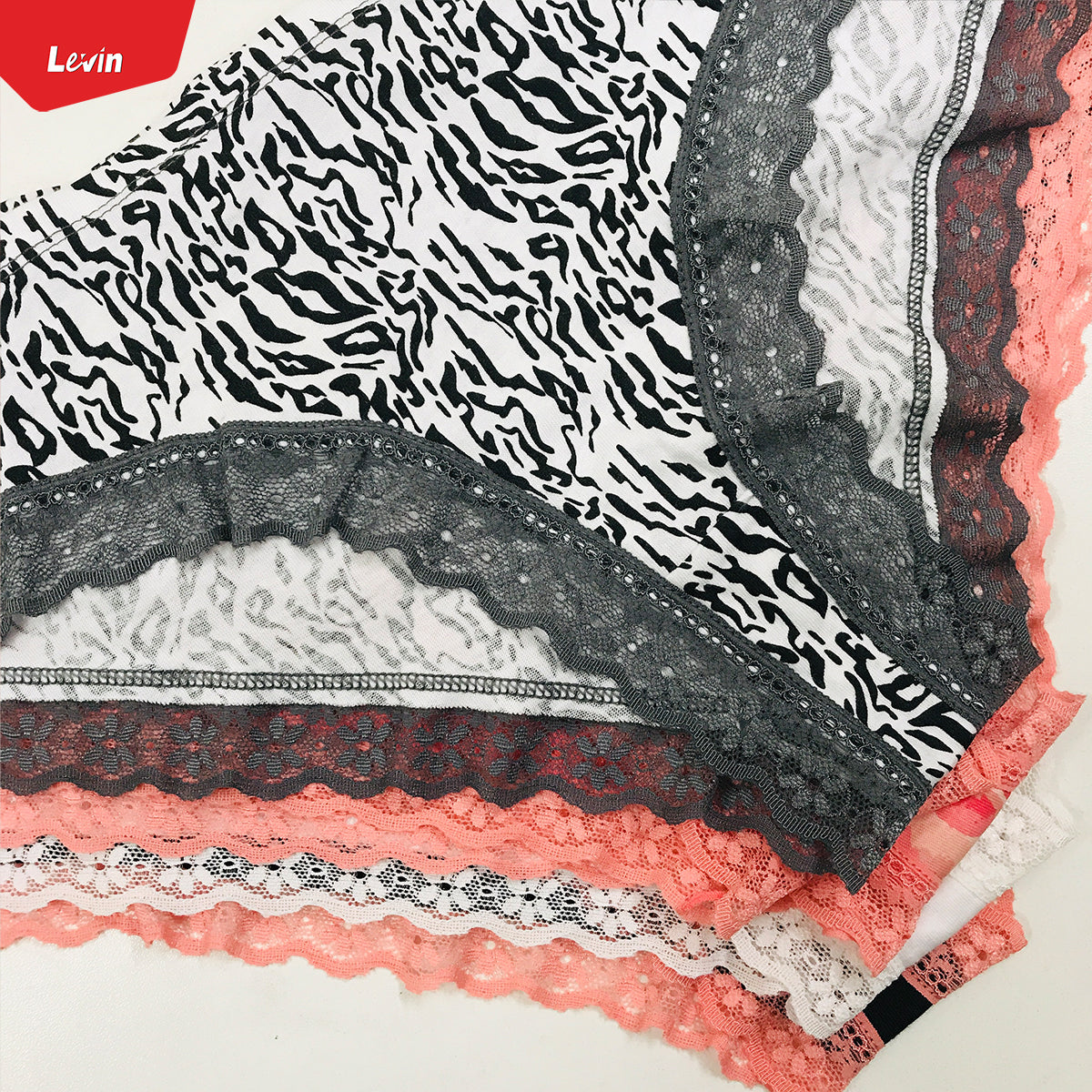 Women's Multicolor Low Rise Hipster Lace Panty