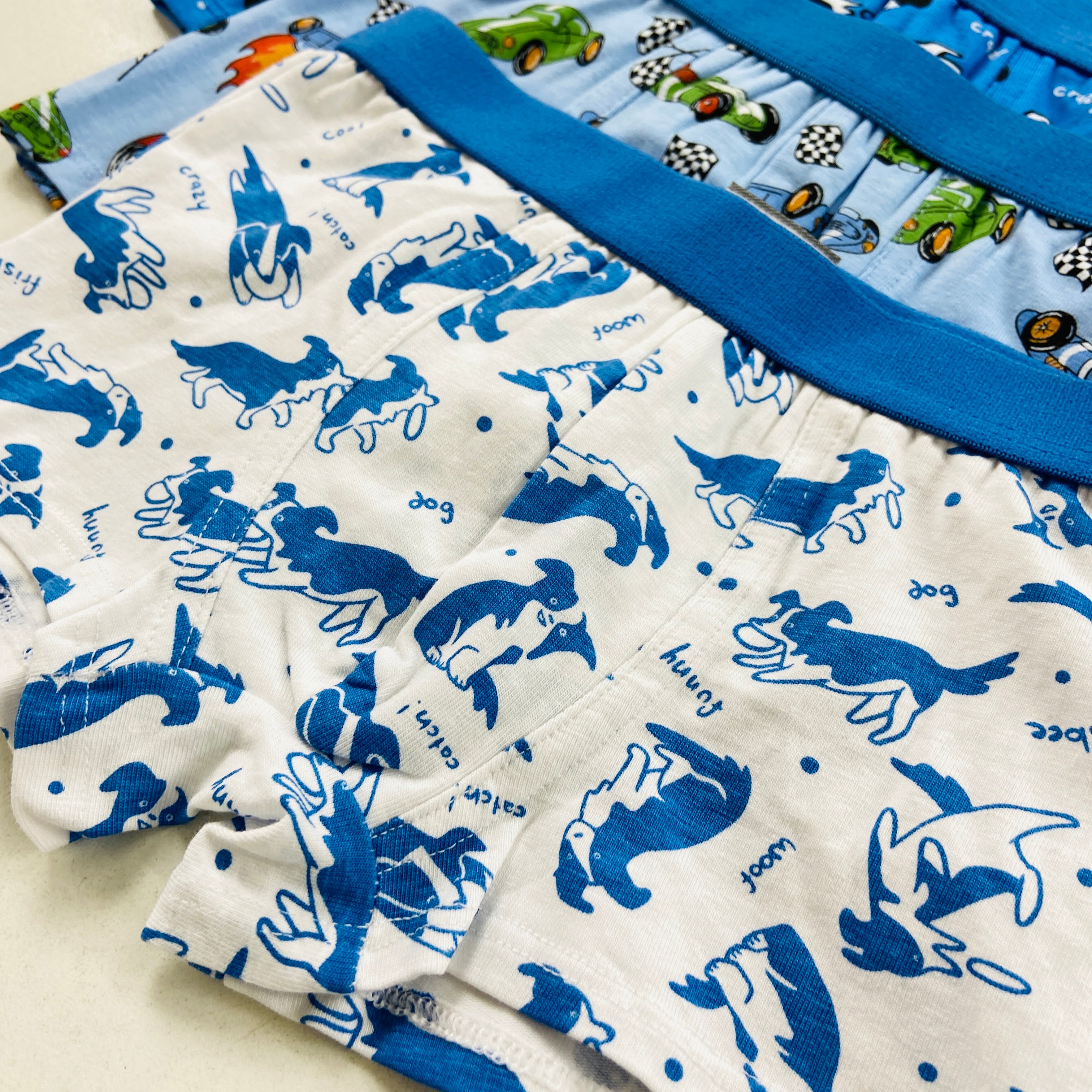 Pack of 5 Boys Printed Soft Stretch Cotton Boxer Underwear Set