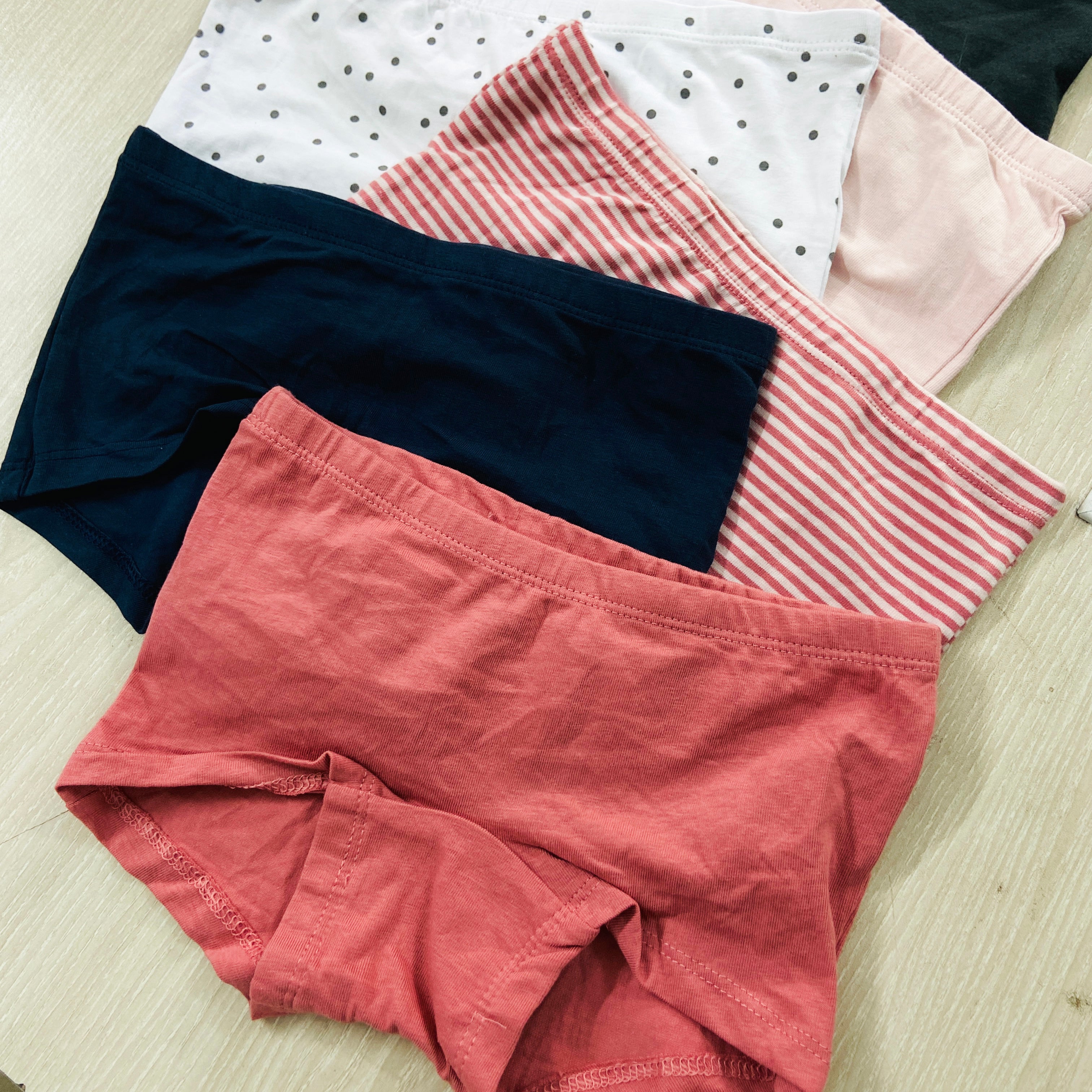 Pack of 5 Girls Stretch Boxer Cotton Underwear