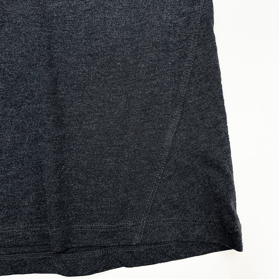 Womens Semi Long Round Neck Short Sleeve Casual Cotton T-Shirt
