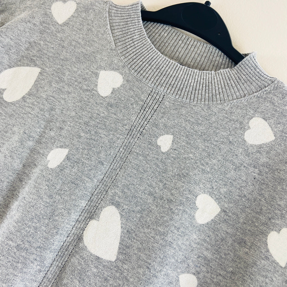 Ladies Short Sleeved Cotton Blend Knit Jumper Sweater