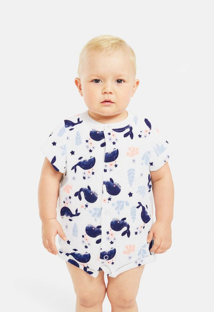 Infant and Toddler Baby Short Sleeve Cotton Bodysuit