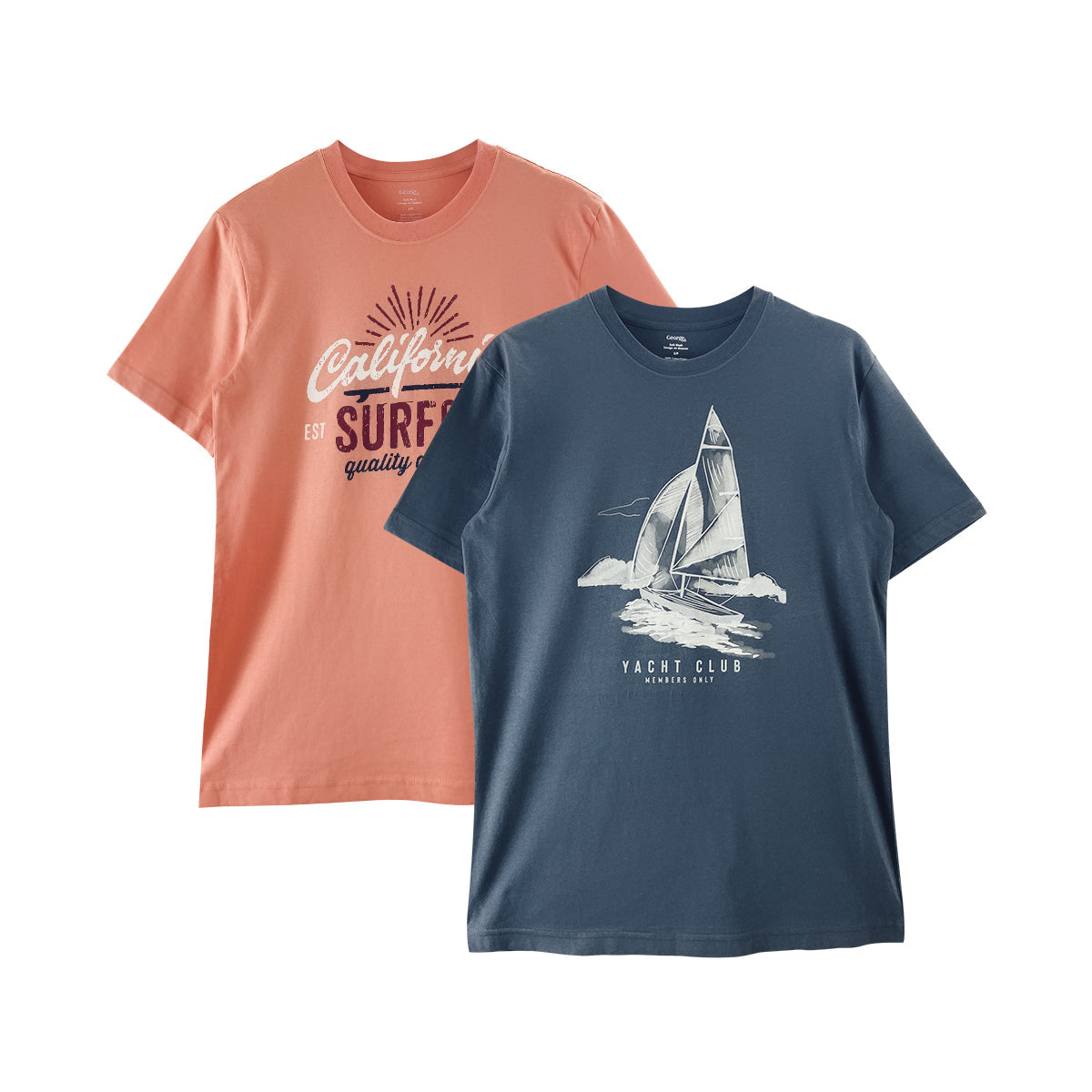 Mens Short Sleeve Crew Neck Graphic Print T-Shirt