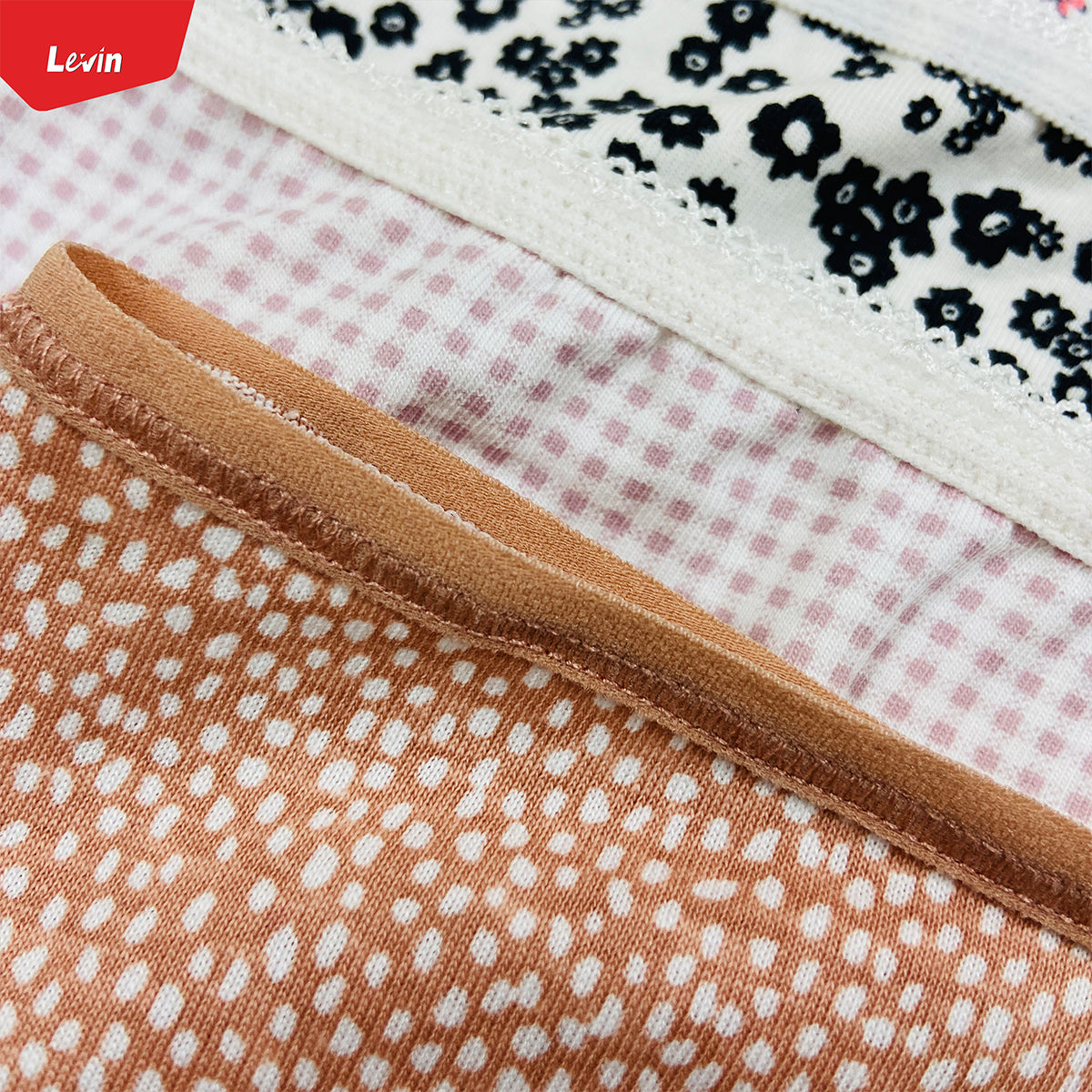 Pack of 3 Women's Assorted Cotton Full Back Cover Panties