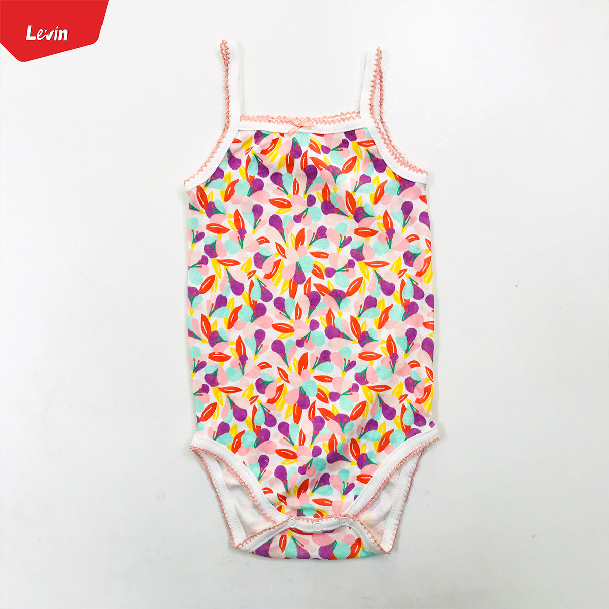 Girls Organic Cotton Sleeveless Camisole Romper