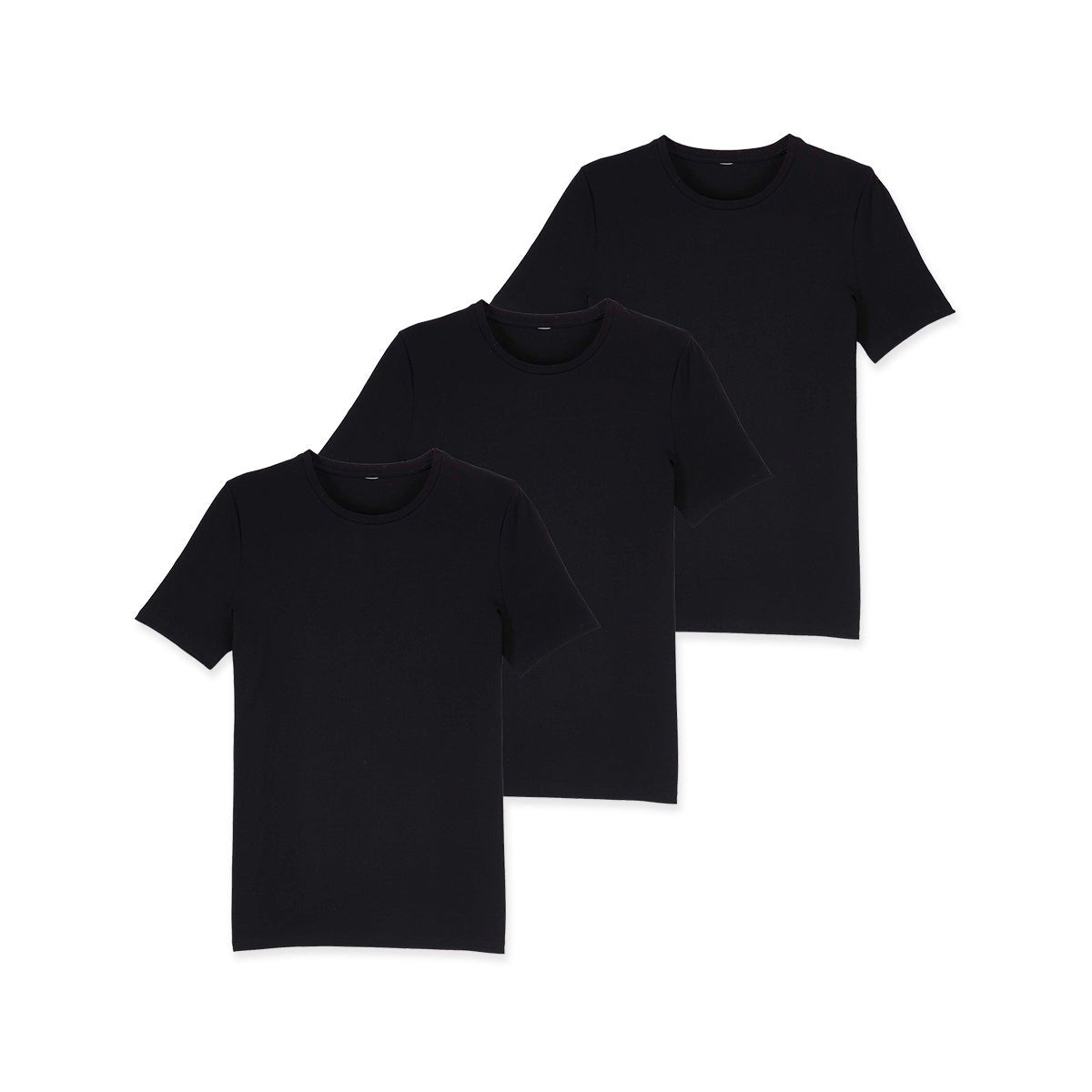 Pack of 3 Mens Basic Round Neck Cotton Undershirt