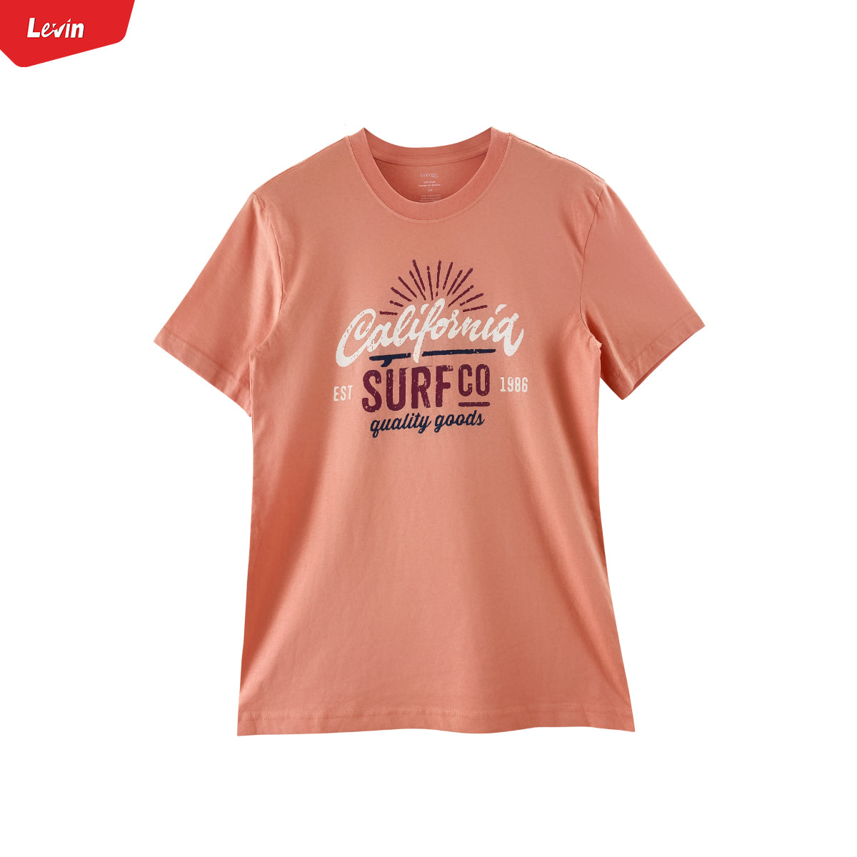 Mens Short Sleeve Crew Neck Graphic Print T-Shirt