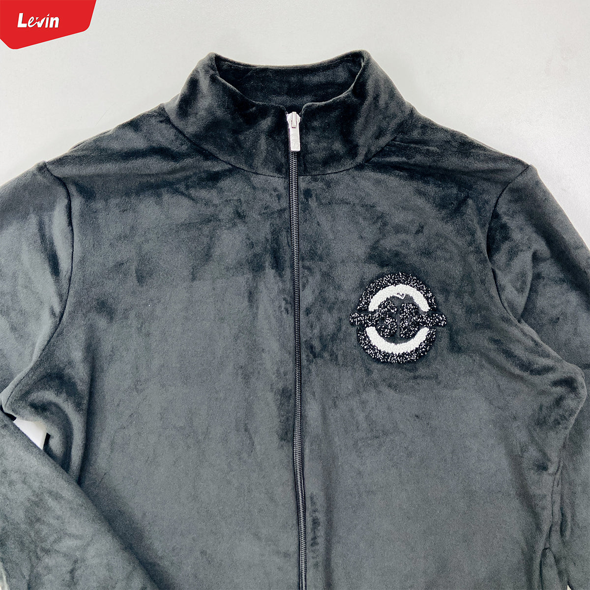 Women's Full Zipper Velvet Jacket