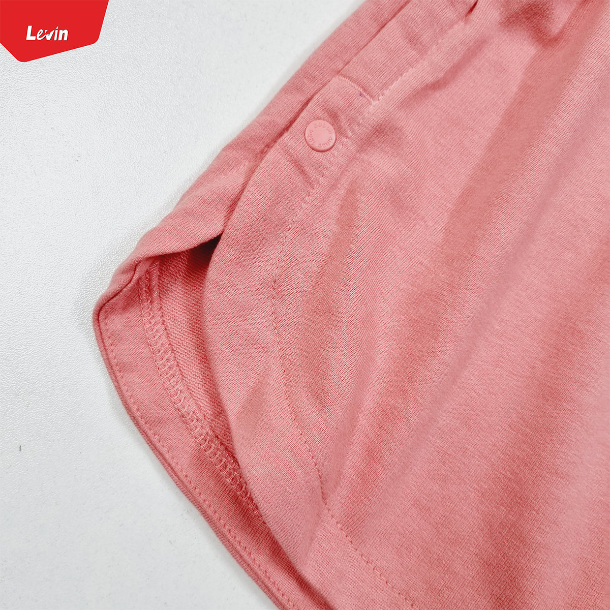 Teen Girls Side Button terry cotton short pant