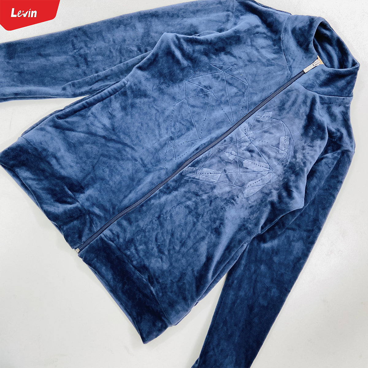Women's Full Zipper Velvet Jacket