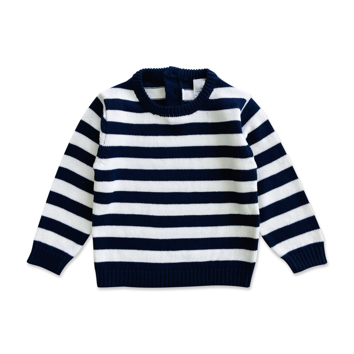 Toddler Baby Long Sleeve Striped Knit Cotton Jumper