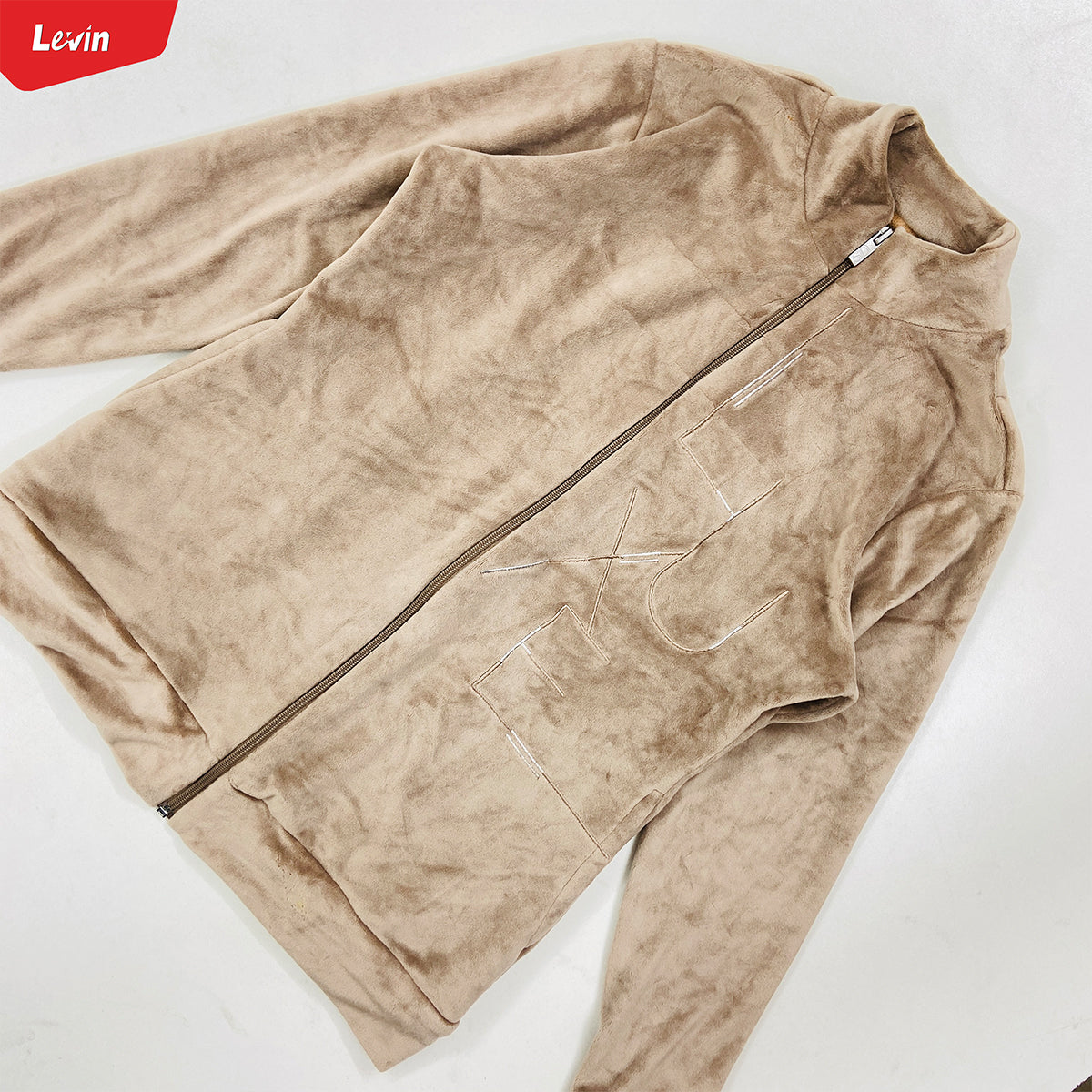 Women's Full Zipper Velvet Jacket