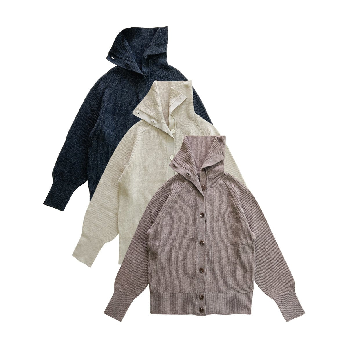 Womens Classic Button Front Cardigan Sweater