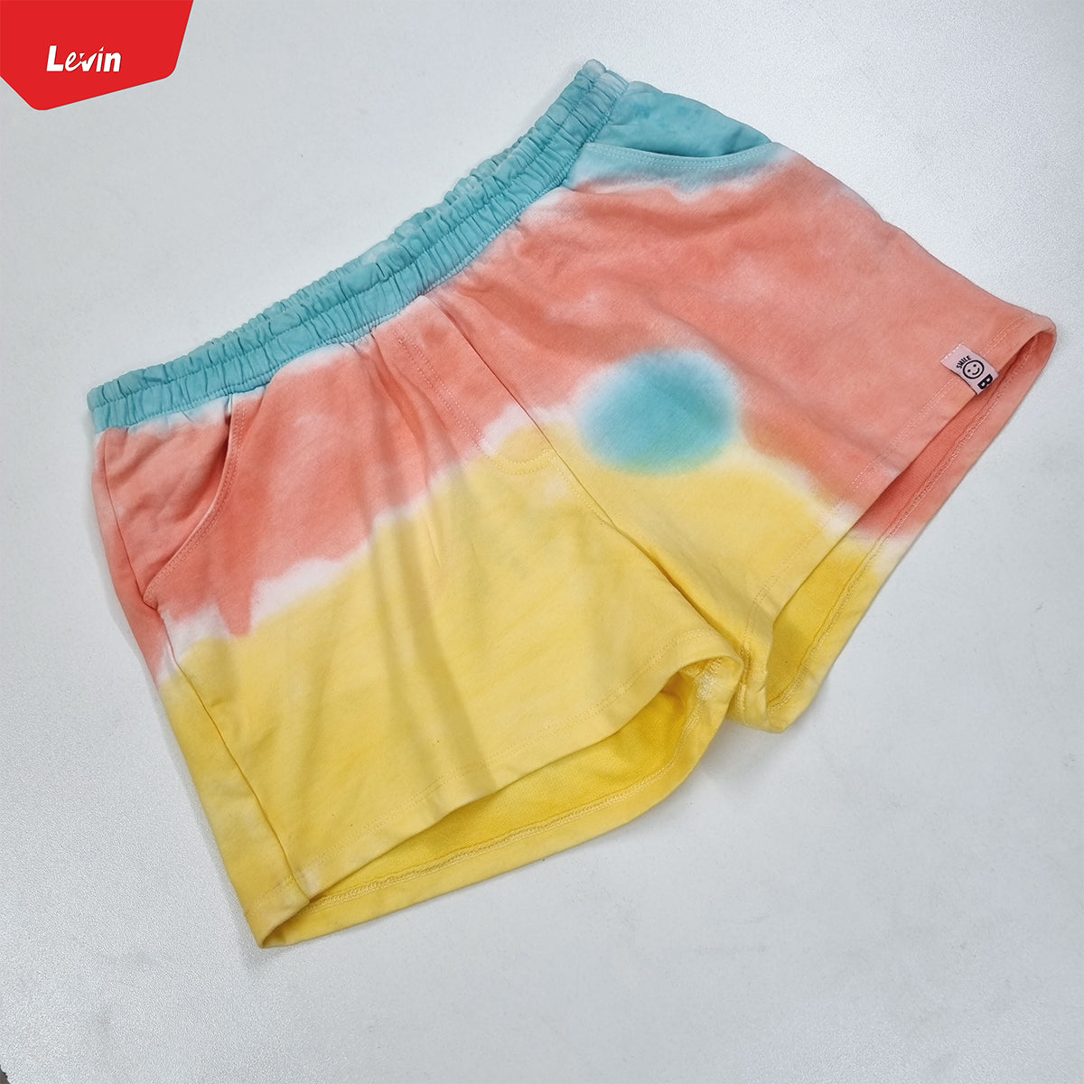 Teen Girls Tie Dye terry cotton short pant