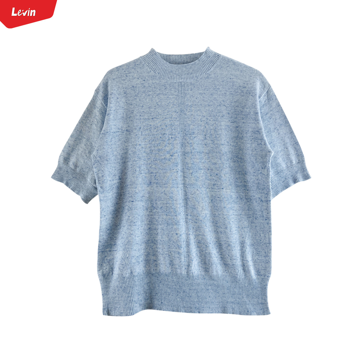 Ladies Short Sleeved Cotton Blend Knit Jumper Sweater