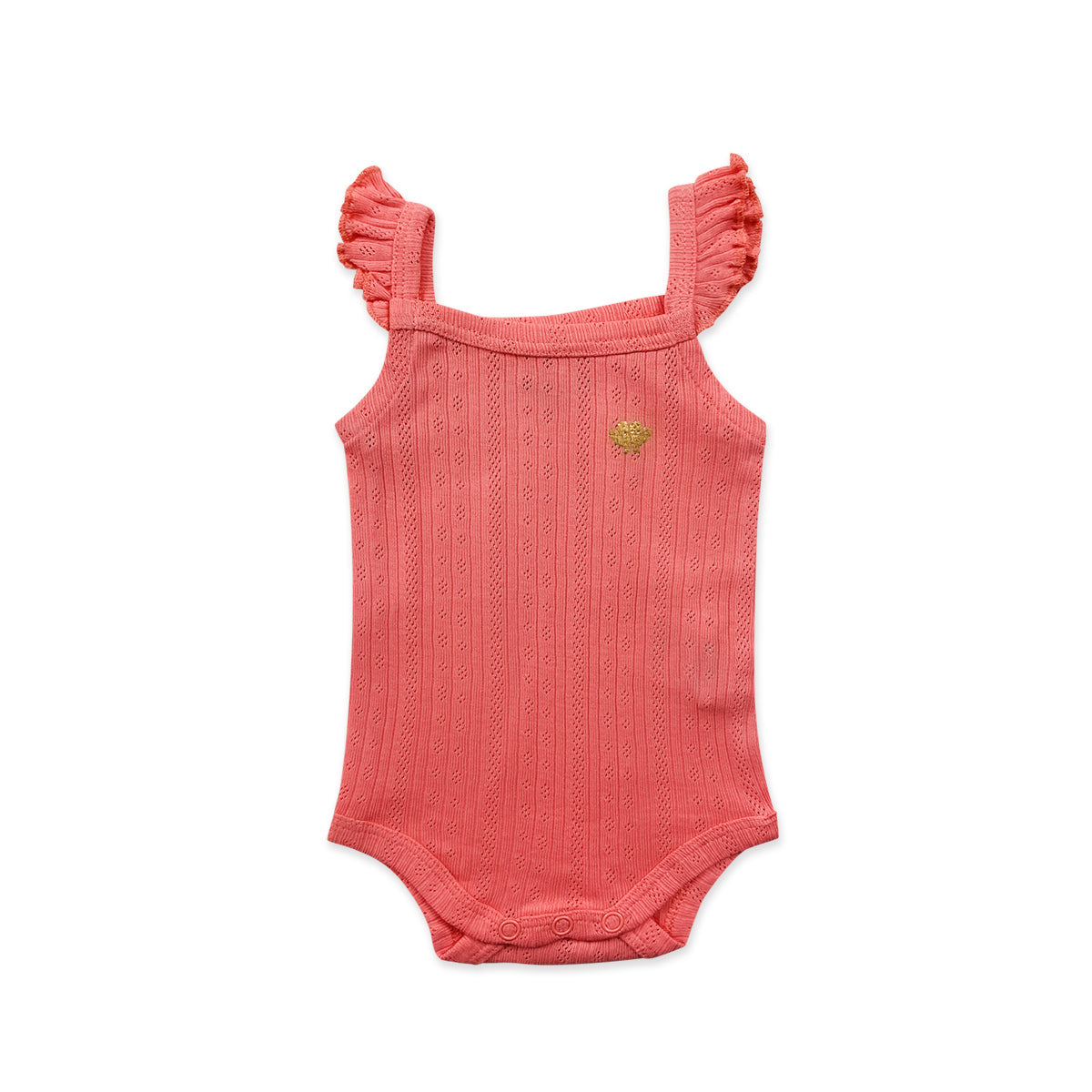 Infant and Toddler Girl Baby Sleeveless Cotton Romper Bodysuit