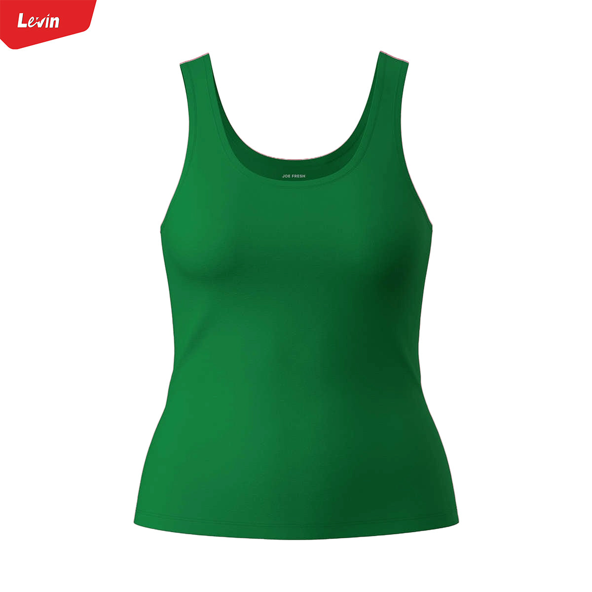 Womens Scoop Neck Organic Cotton Fitted Tank Top