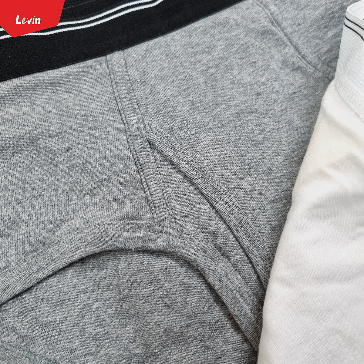 Pack of 3 Mens Solid Cotton Ribbed Mid Rise Brief Underwear