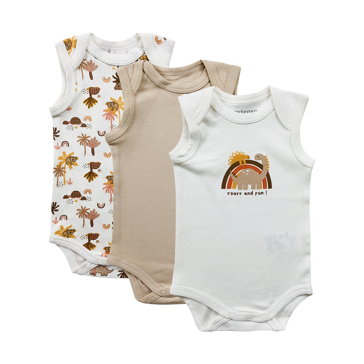 Infant and Toddler Baby Sleeveless Cotton Romper Bodysuit