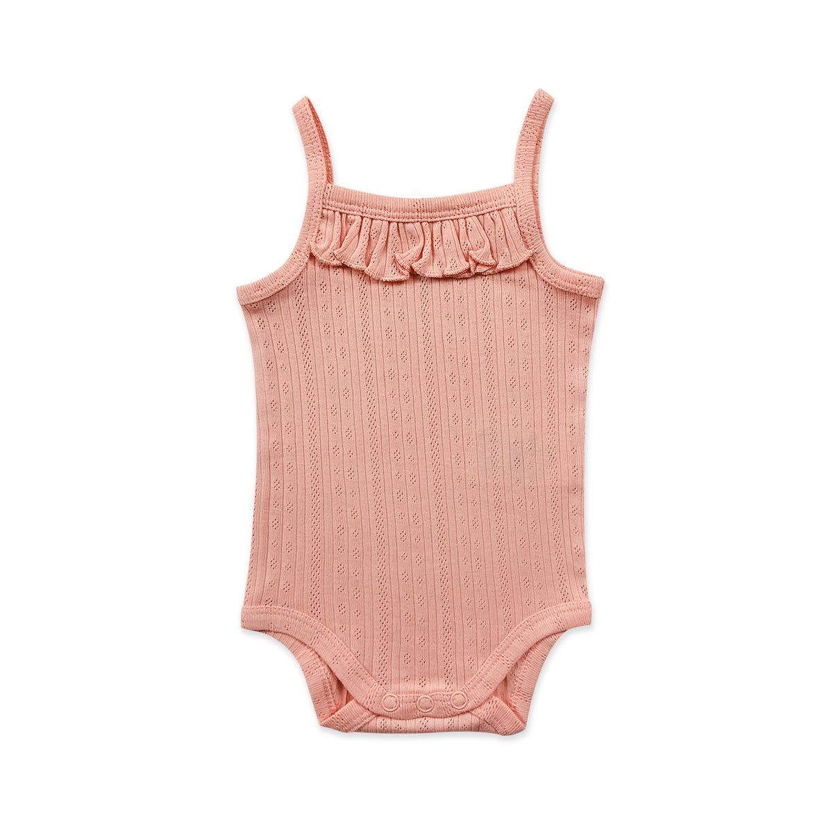 Infant and Toddler Girl Baby Sleeveless Cotton Romper Bodysuit