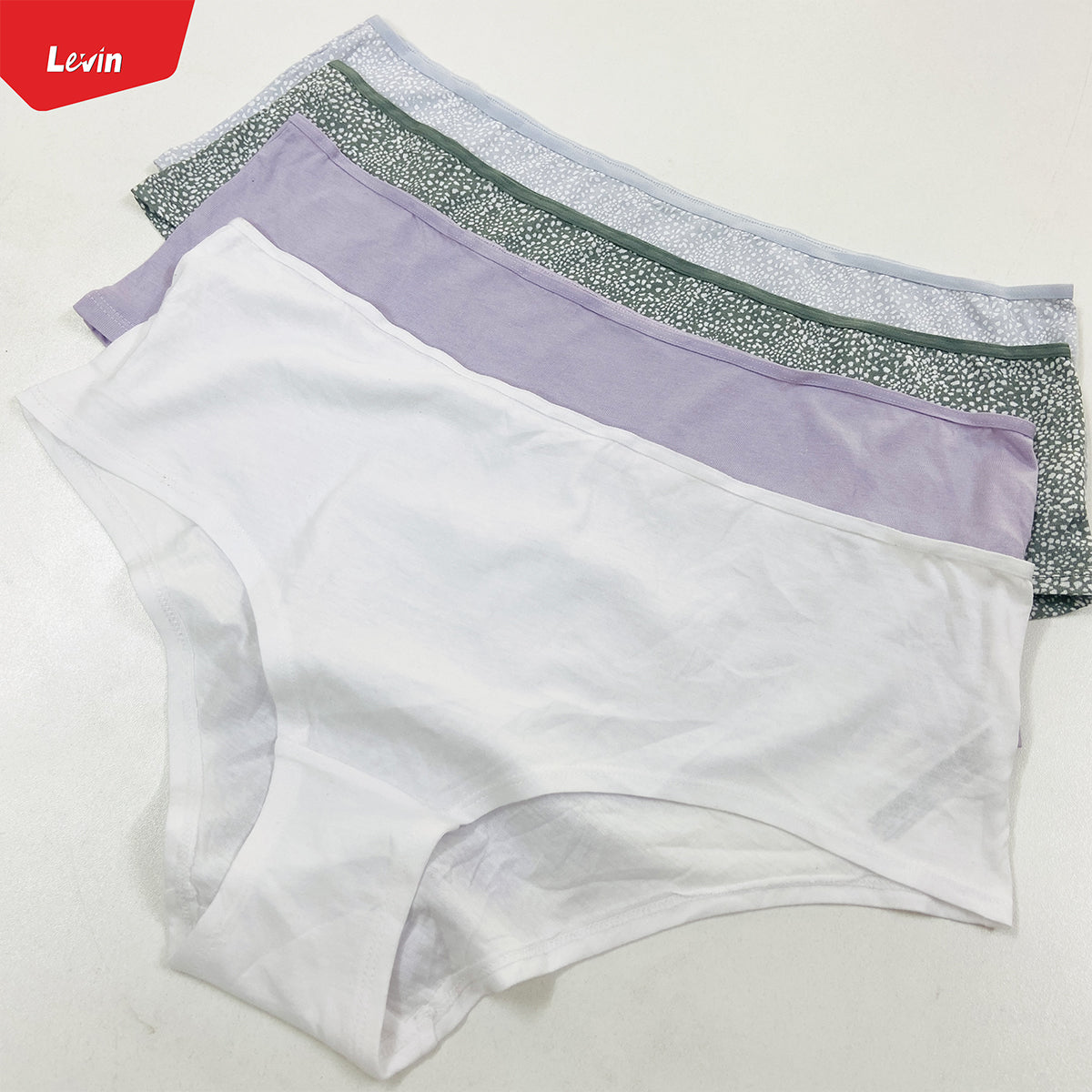 Pack of 3 Assorted Women's Hipster Cotton Brief Panties