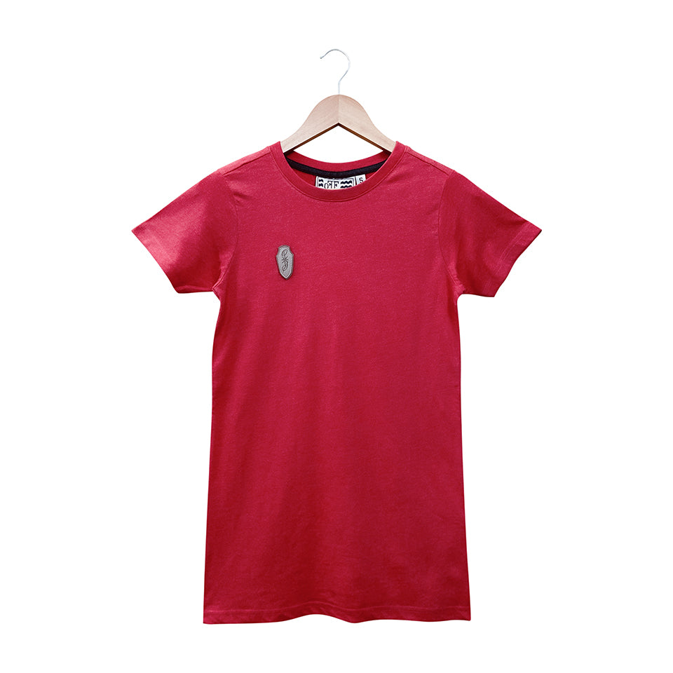 Womens Semi Long Round Neck Short Sleeve Casual Cotton T-Shirt