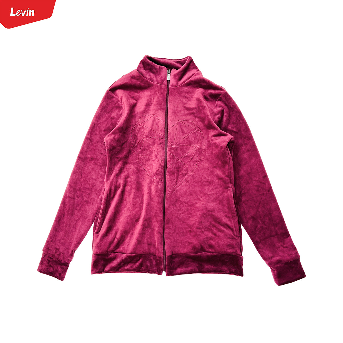 Women's Full Zipper Velvet Jacket