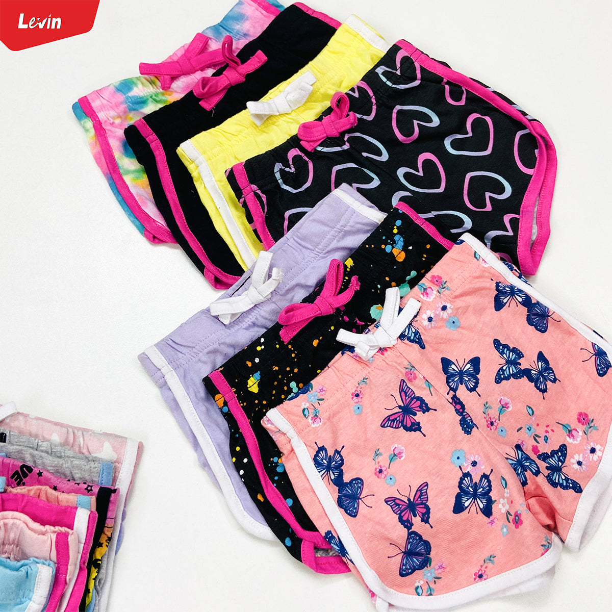 Teen Girls Multicolor Cotton Summer Shorts