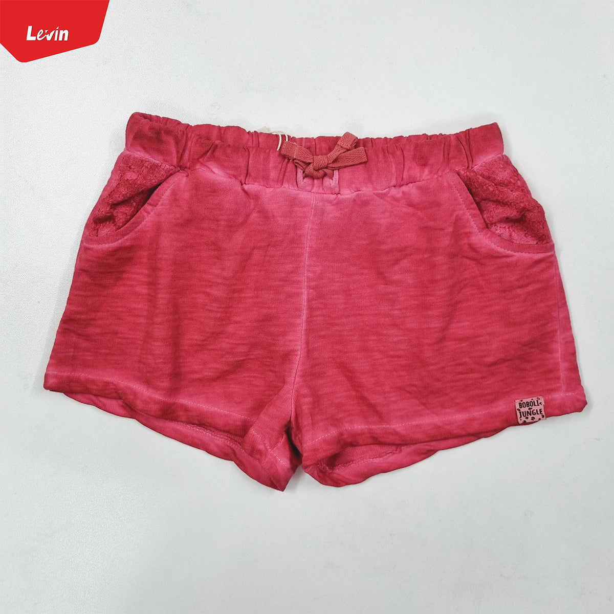 Teen Girls Acid Wash Terry Cotton Short Pant