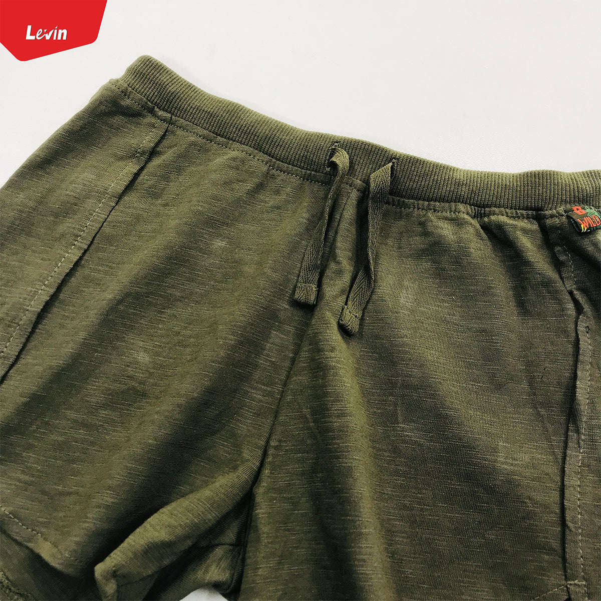 Teen Girls Solid Color Drawstring cotton shorts