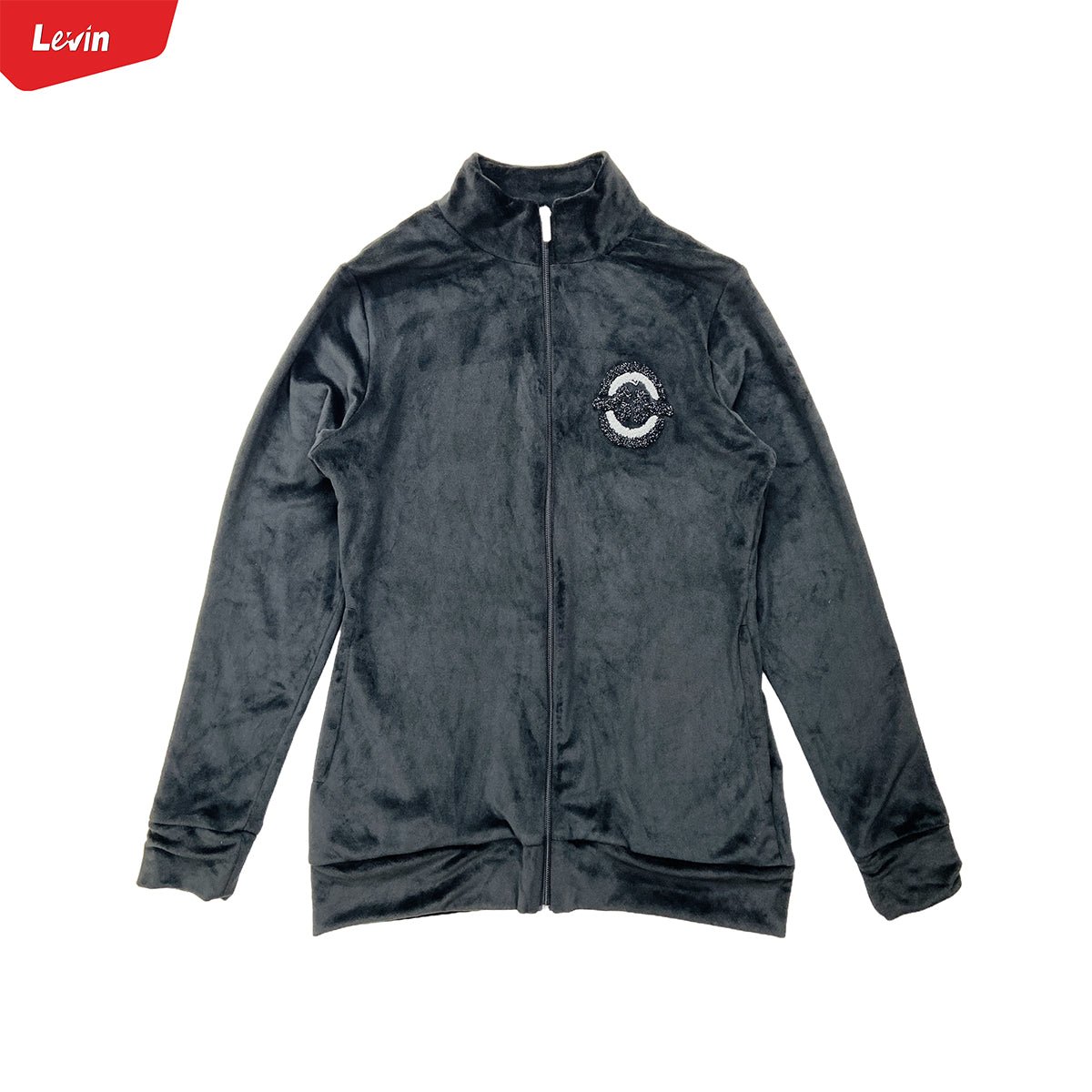 Women's Full Zipper Velvet Jacket