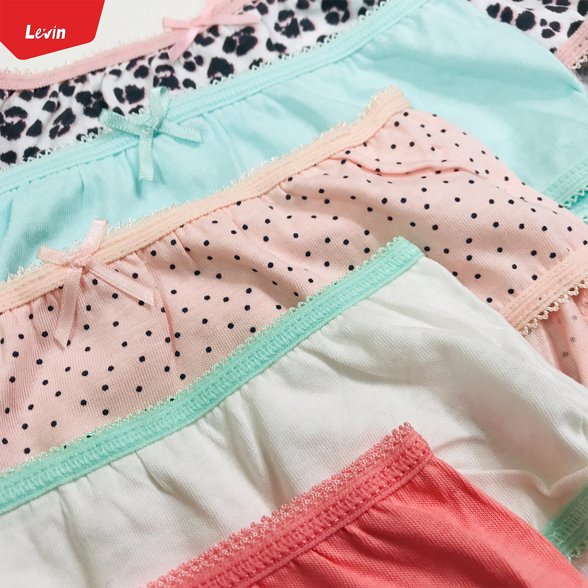 Pack of 5 Assorted Combo Teen Girls Cotton Underwear Panties Briefs