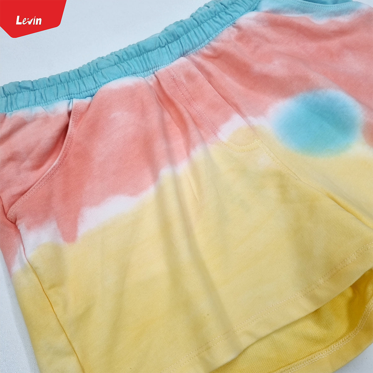 Teen Girls Tie Dye terry cotton short pant