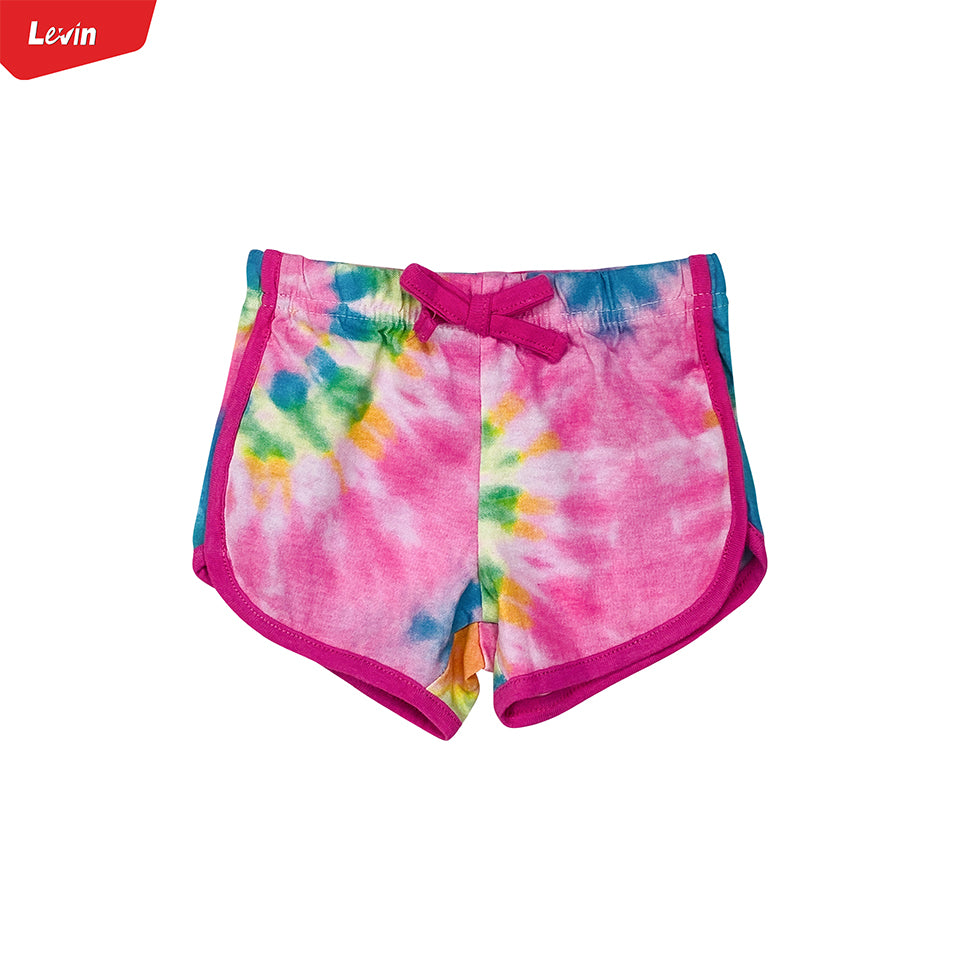 Toddler Girls Multicolor Cotton Summer Shorts